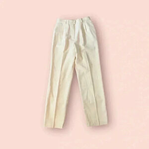Essential elements pure wool off white trousers
